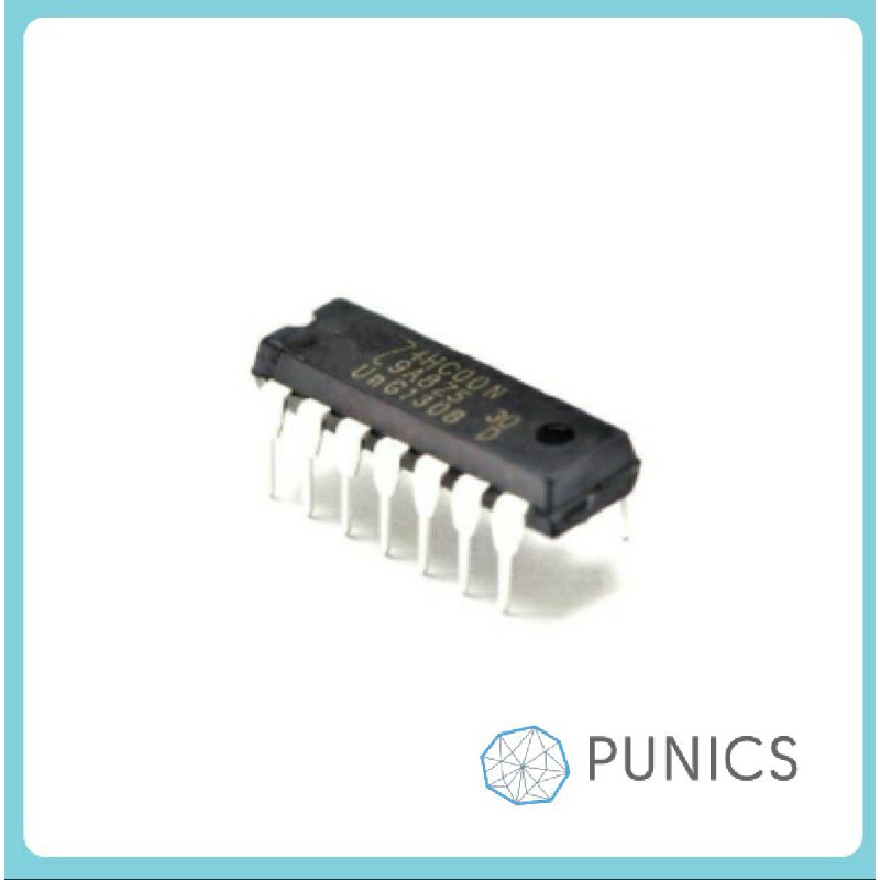IC 7400 74LS00 หรือ 74HC00 NAND Quad Gate