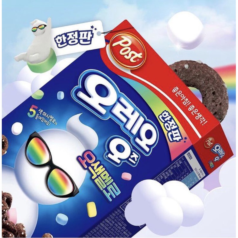 [พร้อมส่ง] ซีเรียลโอรีโอ้เรนโบว์ 🇰🇷 Oreo Cereal เกาหลี 250 g