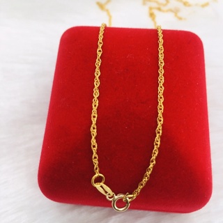 ทอง 9k  สร้อยคอลายโซ่คู่ 🔯 มีใบรับ ประกัน สินค้าจากทางร้าน
