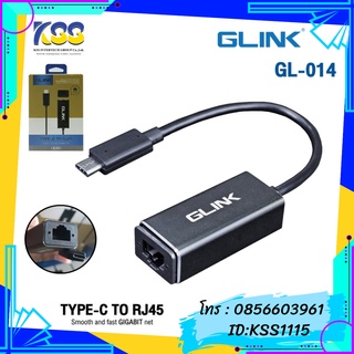 CONVERTER GLINK GL-014 TYPE-C TO RJ45 Smooth and fast Gigabit net