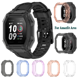 เคสป้องกัน TPU สําหรับ Huami Amazfit Ares/A1908 สมาร์ทวอทช์ กรอบป้องกัน ใส เปลี่ยนได้ กรอบป้องกันการระเบิด