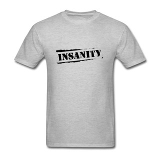 เสื้อยืด พิมพ์ลายโลโก้ Insanity สําหรับผู้ชายS-5XL