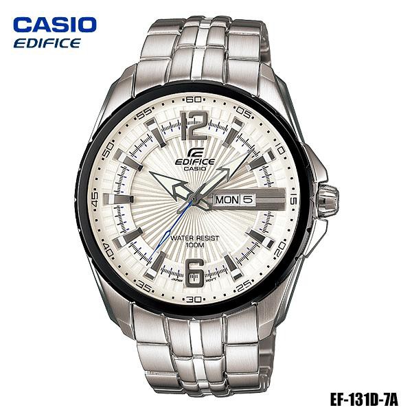 Casio Edifice นาฬิกาข้อมือผู้ชาย สีเงิน สายสแตนเลส รุ่น EF-131D