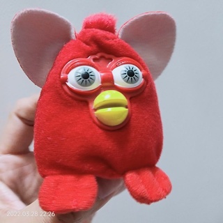 #พวงกุญแจ #ตุ๊กตา #เฟอร์บี้ #Furby #สีแดง #Tiger by #McDonalds #ตาปากพลาสติก #มีตำหนิที่ปากตาเล็กน้อย #ลิขสิทธิ์แท้