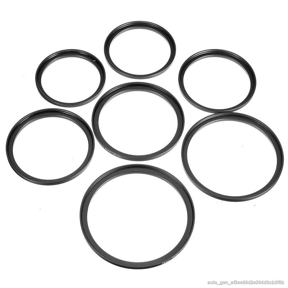 7pcs Universal 49 77mm Camera Ring Adapter DSLR Mini Step Up