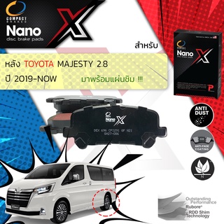 Compact รุ่นใหมผ ผ้าเบรคหลัง Toyota Majesty 2.8 ปี 2019-Now Compact Nano X DEX 696 ปี 19,20,21, 62,63,64