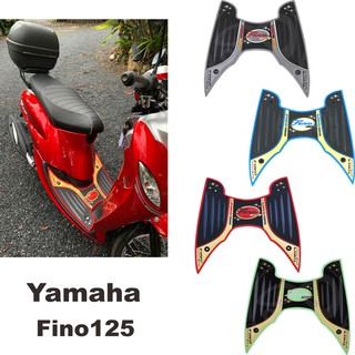 ฟีโน่125 ที่วางเท้า รุ่น พื้นยาง ลายแบตแมน ยางปูพื้น มอไซค์ YAMAHA FINO 125