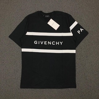 เสื้อยืดเสื้อยืดพิมพ์ลาย GIVENCHY สีดํา