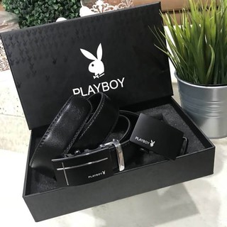 เซทสุดคุ้ม..ซื้อ1ได้ถึง2! PLAYBOY REVERSIBER BELT VALUE PACK เซทเข็มขัด 2in1 Limited Edition