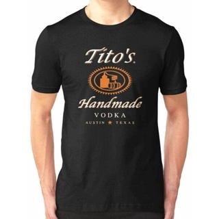 [COD]เสื้อยืด พิมพ์ลาย Vodka Tito S แฮนด์เมด สีดํา สไตล์คลาสสิก เหมาะกับของขวัญวันคริสต์มาส ฮาโลวีนS-5XL