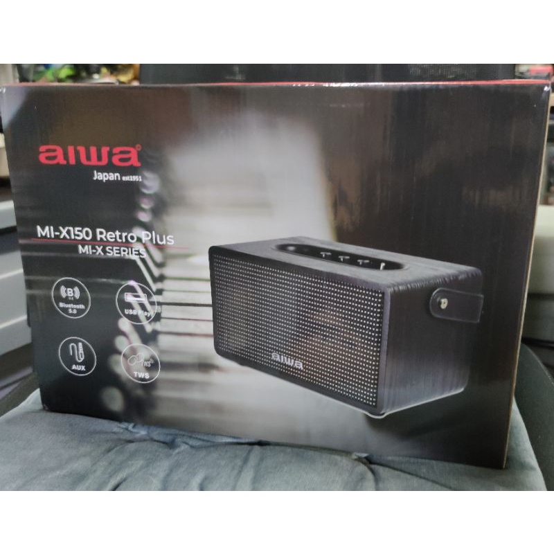AIWA Retro Plus Bluetooth Speaker ลำโพงบลูทู สีดำ มือ2แกะเทส สภาพใหม่