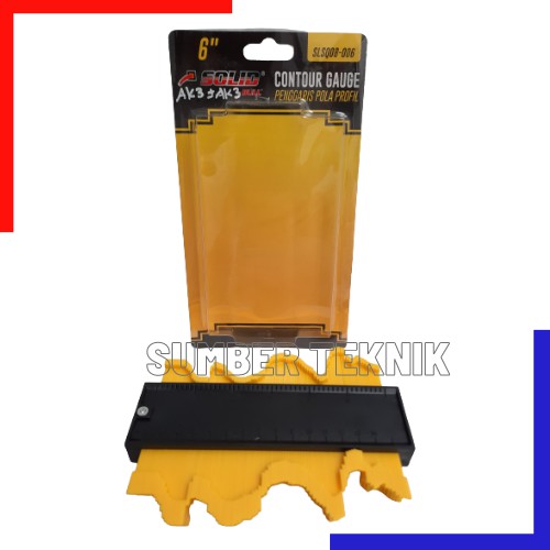 SOLID CONTOUR GAUGE PROFILE PATTERN RULER SLSQ08-006 6 นิ้ว