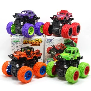รถของเล่นเด็ก Monster Truck เร็วแรงทะลุสิ่งกีดขวาง สีสันสวยงาม