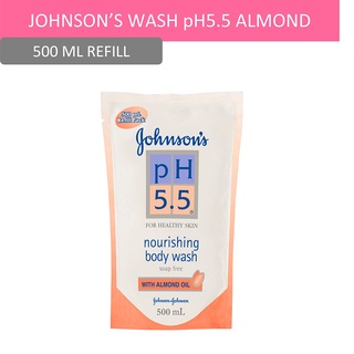 Johnson จอห์นสัน บอดี้วอช พีเอช 5.5 อัลมอนด์ รีฟีล 500 มล.