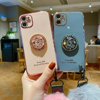 เคสไอโฟน iPhone 13 Pro Max 12 Pro Max 11 Pro Max XS Max XR XS SE 2020 7Plus 8Plus 8 7 6 Case เคสกันกระแทกสุดหรูสำหรับผู้หญิง | DK