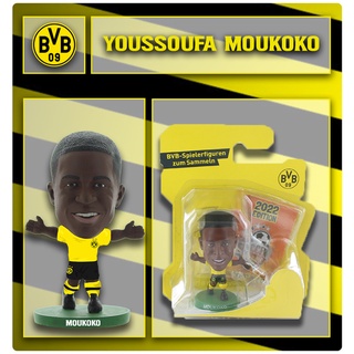 โมเดลนักฟุตบอล SoccerStarz ลิขสิทธิ์แท้จากสโมสร  Borussia Dortmund - Youssoufa Moukoko 2022