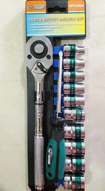 #ชุดบล็อก 12 ชิ้น TAKEN ( Germany pat. )ขนาด ½ นิ้ว (4 หุน)