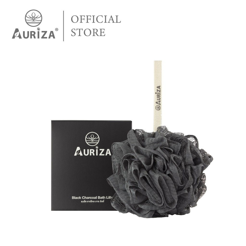 ซื้อ Auriza Black Charcoal Bath Lilly ใยขัดผิวสำหรับอาบน้ำ