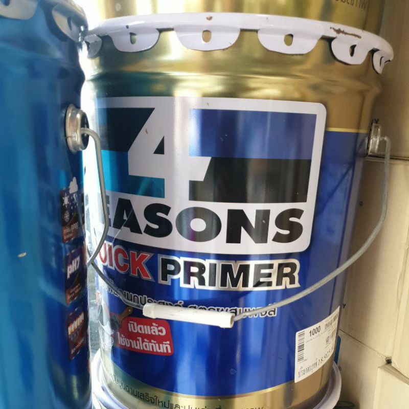 สี รองพื้น TOA 4seasons Quick Primer 18.925ลิตร รองพื้นอเนกประสงค์ทาได้ทั้งปูนใหม่ปูนเก่าสูตรน้ำมัน