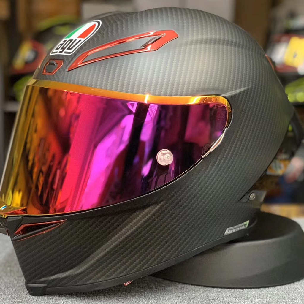Pista GP RR สีเทาสีแดงรถจักรยานยนต์หมวกกันน็อคเต็มหน้าข้ามประเทศขี่หมวกกันน็อคแข่งการรับรอง DOT