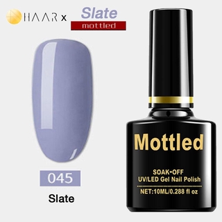 ยาทาเล็บ เจล Gel Nail Polish HAAR x Mottled Slate Tone โทน สเลท สี ฟ้า อ่อน กระดานชนวน Slate Blue จัดจำหน่ายโดย HAAR ...