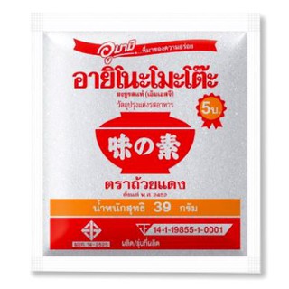 🔥remmoneded item!! อายิโนะโมะโต๊ะ ผงชูรส 39กรัม/ซอง ตราถ้วยแดง แพ็คละ30ชิ้น Ajinomoto MSG ยกแพ็ค 30ชิ้น High quality อาห