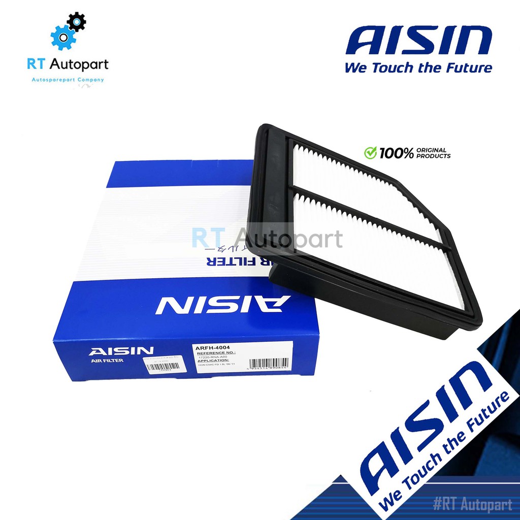Aisin กรองอากาศ Honda Civic FD เครื่อง 1.8 ปี06-11 / กรองอากาศ Civic FD / 17220-RNA-A00