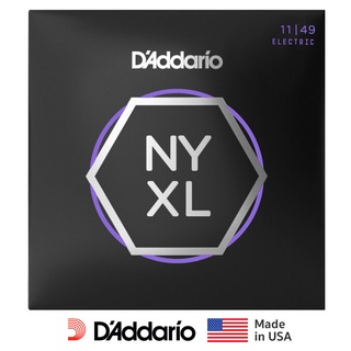 DAddario® สายกีตาร์ไฟฟ้า เบอร์ 11 แบบนิกเกิล ซีรีย์ NYXL ของแท้ 100% รุ่น NYXL1149 (Medium, 11-49) ** Made in USA **