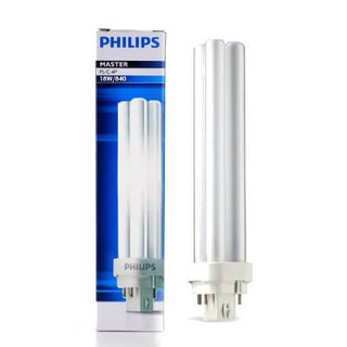 Philips หลอดแท่ง หลอดตะเกียบPLC 4ขา ฟิลิปส์มาสเตอร์ Master PL-C 4P 13W หลอดเสียบ แสงขาว