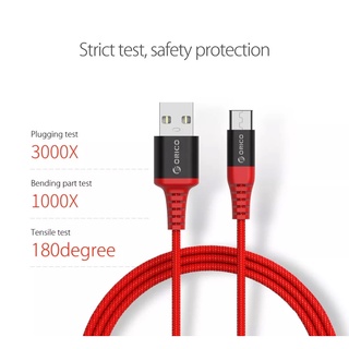 ORICO(MTK-10/HTK-10) Micro/Type C USB Charging Cable Heavy Duty Cable 2.4A Fast Charge USB Data Cable for Android