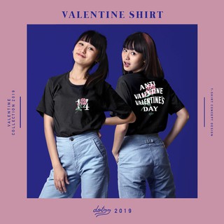 dotdotdot เสื้อยืดผู้หญิง ลาย Valentine(Black)สามารถปรับแต่งได้