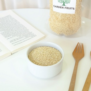 White Quinoa เมล็ดควินัวออร์แกนิค ควินัวสีขาว สินค้ามีประโยชน์เพื่อสุขภาพ เกรด A By Garden Fruits