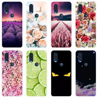 เคสสำหรับ Motorola MOTO One Vision Case Silicone Back Cover Soft Casing Motorola MOTO One Vision OneVision cartoon TPU เคส