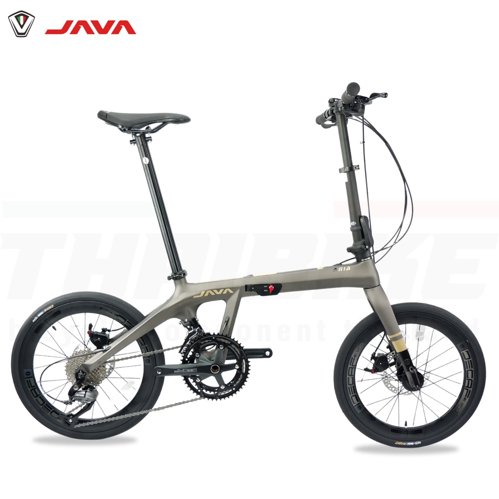 จักรยานพับได้คาร์บอนแท้ JAVA ARiA 18sp น้ำหนักเบา พับได้ Full Carbon FoldingBike
