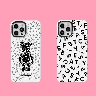 Casetify เคสโทรศัพท์มือถือ ซิลิโคน ลายหมี Monogram BERBRICK สําหรับ For iPhone 7 8 Plus X XS XR 11 12 13 Pro Max