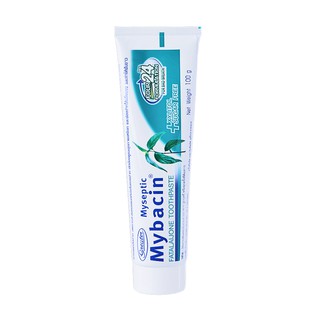 Greater MYSEPTIC Mybacin Toothpaste Fahtalaijone เกร๊ทเตอร์ มายเซพติค มายบาซิน ยาสีฟันฟ้าทะลายโจร 100 กรัม