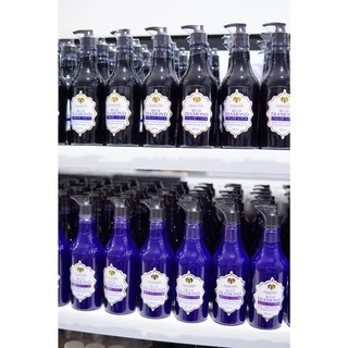 MARTINA ชุดแชมพู & ครีมนวด 2ขวด1000ml. Blue Diamond Color Lock ฆ่าล้างสี ส้ม เหลือง แดง ล็อกสีผม