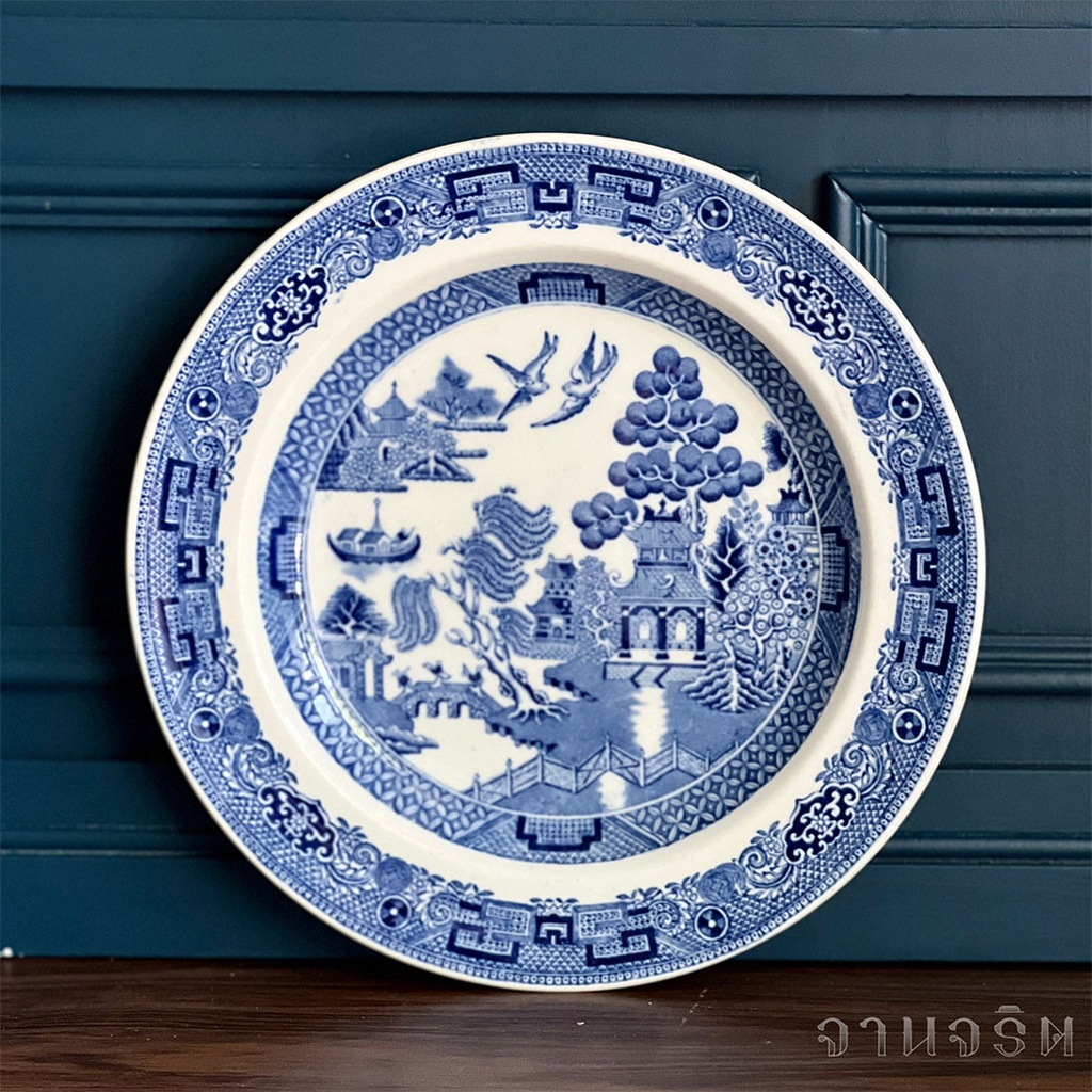 #พร้อมส่ง Wedgwood Willow จาน 7"