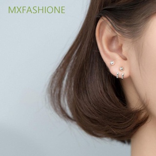 Mxfashione เครื่องประดับต่างหูโลหะประดับลูกปัดหลากสีสําหรับผู้หญิง