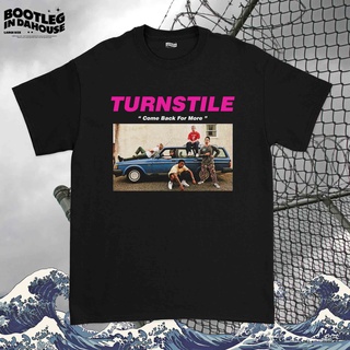 เสื้อยืดผ้าฝ้าย เสื้อเชิ้ต วง Turnstile | เสื้อเชิ้ต Hc Turnstile Band สําหรับผู้ชาย