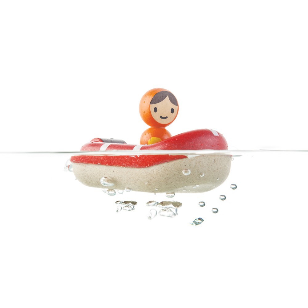 PlanToys ของเล่นไม้ 5668 Coast Guard Boat เรือชูชีพ เสริมพัฒนาการ สำหรับเด็กอายุ 12 เดือน ขึ้นไป
