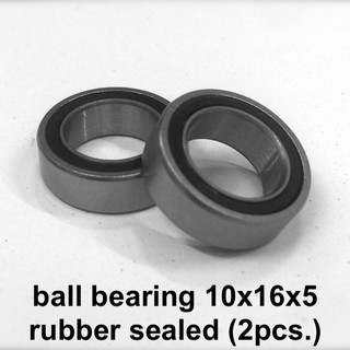 Ball bearing 10x16x5 rubber sealed (2pcs.)