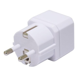 ปลั๊กแปลง EU สีขาว โตชิโน EA-EUWhite EU Adapter Plug ToshiNo EA-EU