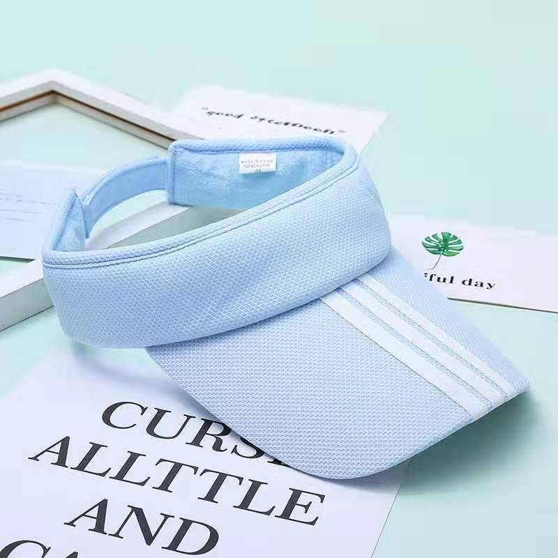 Running Visor Cap หมวกแก๊ปครึ่งใบ หมวกสำหรับกีฬากลางแจ้ง ราคา ถูกที่สุด ดีลบีเคเค แกลเลอรีภาพที่ 6