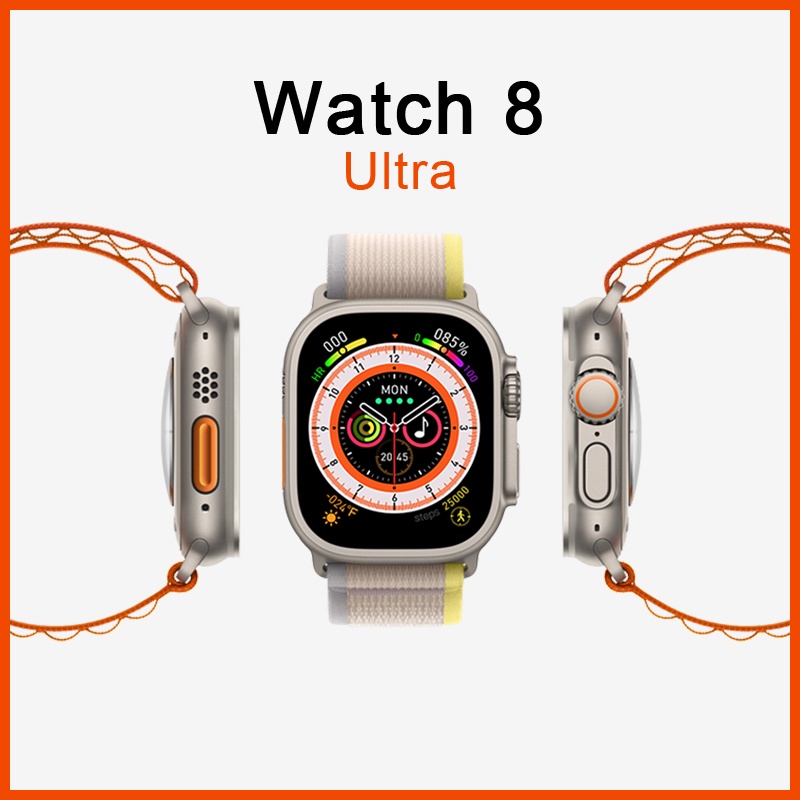 นาฬิกาข้อมือสมาร์ทวอทช์ Watch 8 ULTRA GS8 หน้าจอแยก การ์ดโทรศัพท์ รีโมตคอนโทรล สังคม แจ้งเตือน SMS ติดตามการออกกําลังกาย