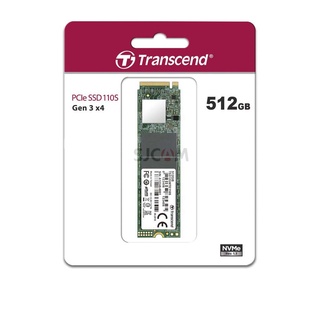 Transcend PCIe NVMe M.2 SSD 512GB Gen 3 x4 :รับประกัน 5 ปีหรือ **รับประกันไม่เกิน200 TBW ** มีใบกำกับภาษี-TS512GMTE110S