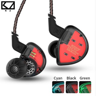 KZ ES4 In Ear Monitors Armature with Dynamic Hybrid Headset Earbuds HiFi Bass ชุดหูฟังไดนามิก