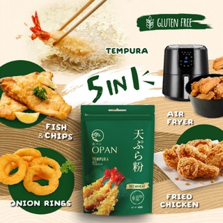 แป้งทอดกรอบ โอปัน เทมปุระ กลูเตนฟรี OPAN Tempura MixPowder Gluten Free ผงชุบทอด เพื่อสุขภาพ เกรดส่งออก