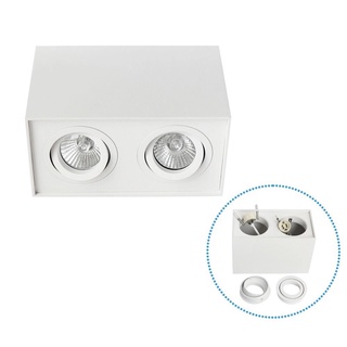 โคมดาวน์ไลท์ 2 ช่อง MR16 GU10 แบบติดลอย TSP 1085