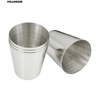 ₳ ตั้งแคมป์กลางแจ้ง Hiking Polished Whisky Liquor Cup สำหรับสะโพก Flask